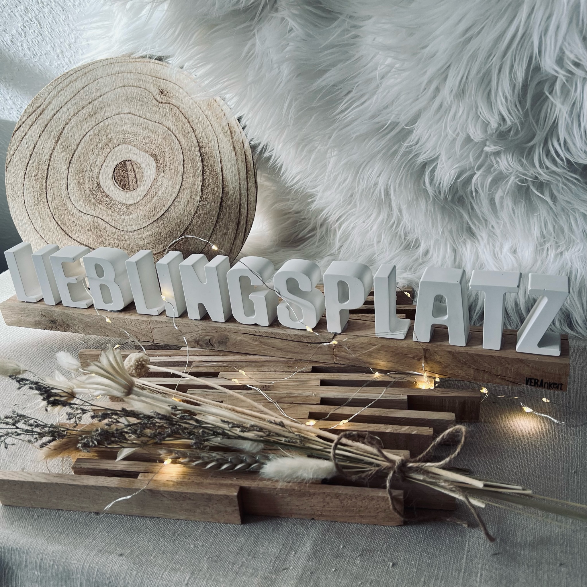 Gipsaufsteller "LIEBLINGSPLATZ" Gipsaufsteller "LIEBLINGSPLATZ"