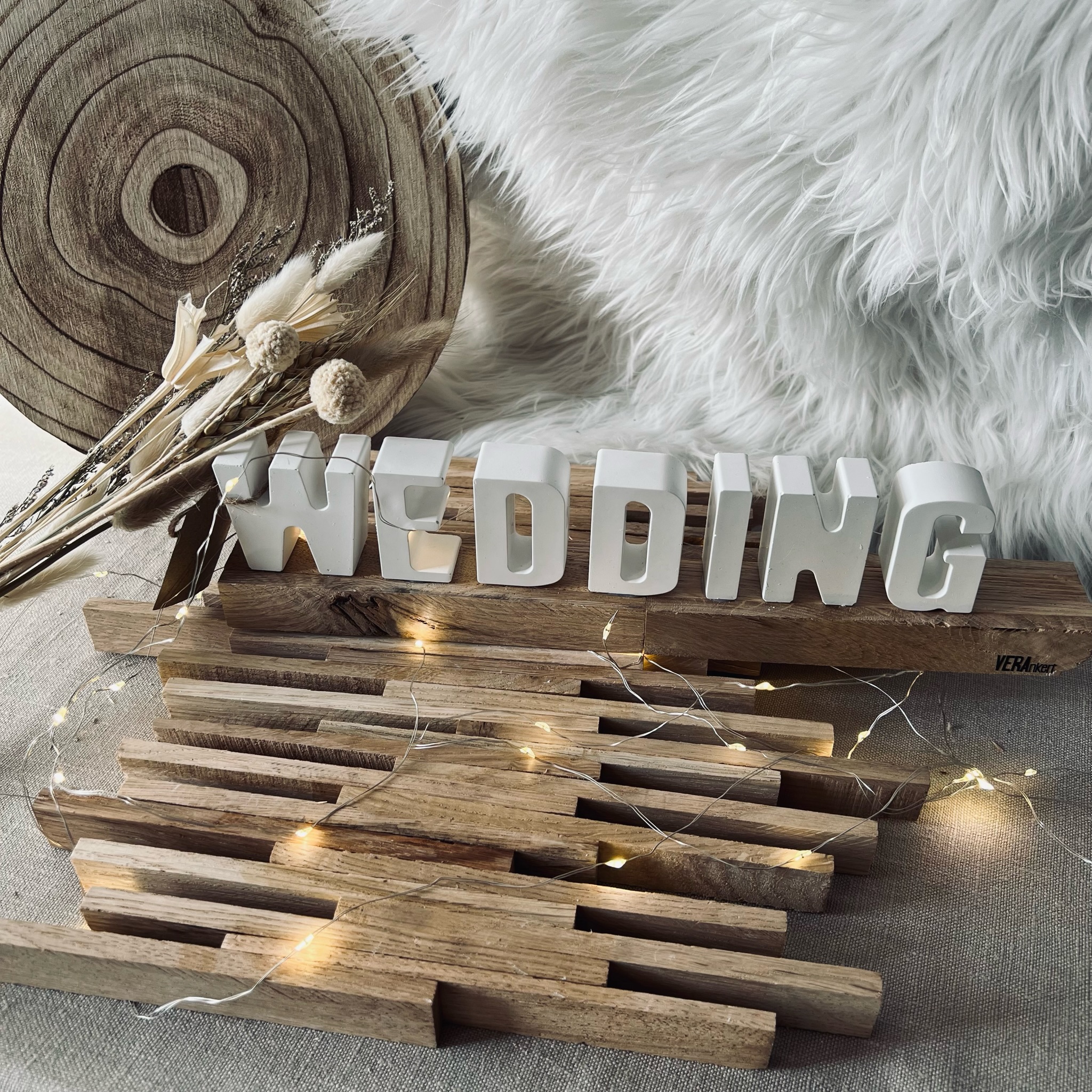 Gipsaufsteller "WEDDING" Gipsaufsteller "WEDDING"